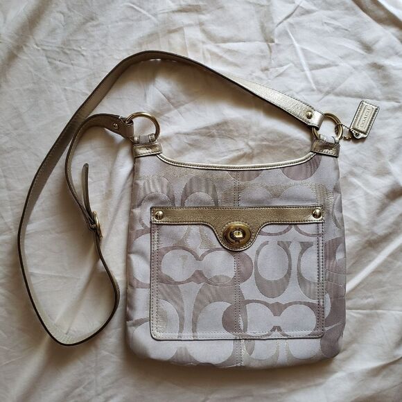 Coach Handbags - Coach Gold Shoulder Bag